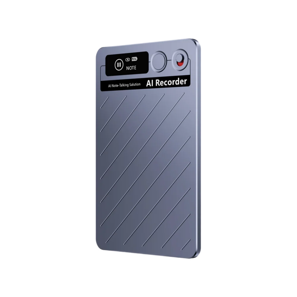 AI Voice Recorder ChatGPT Note Taker 64GB Ultra-Thin Grey