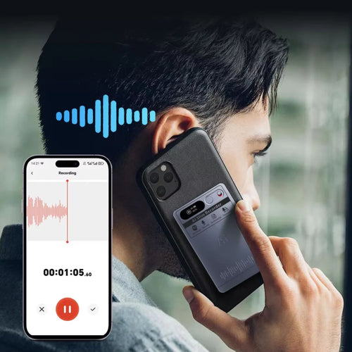 AI Voice Recorder ChatGPT Note Taker 64GB Ultra-Thin Grey